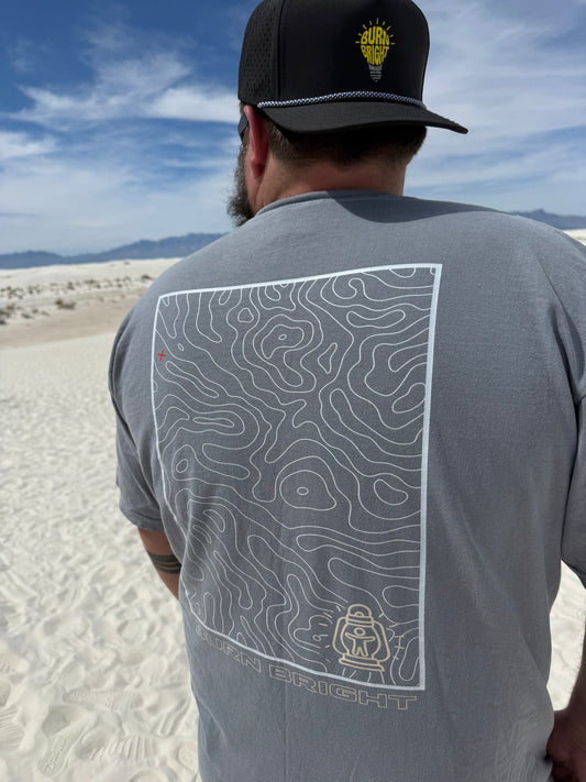 Find Your Path Topo Map Tee